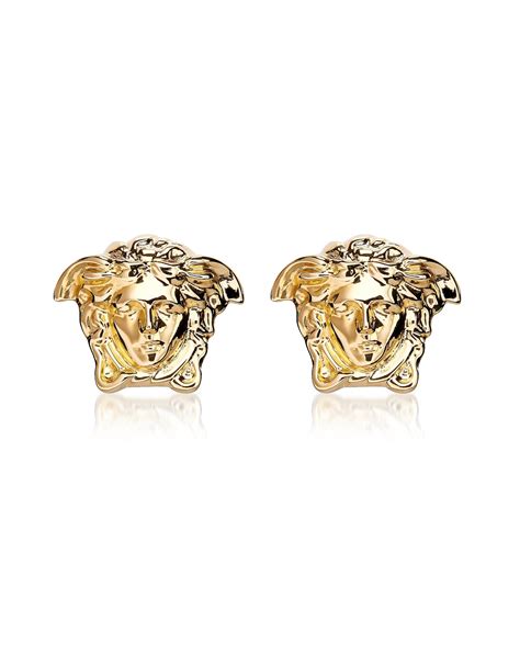 versace medusa stud earrings|VERSACE.